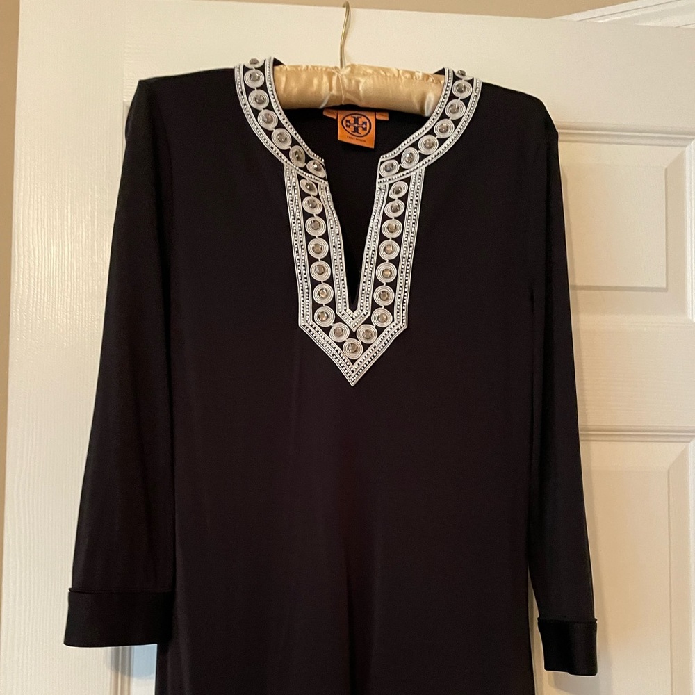 Black Tory Burch beaded Tunic
